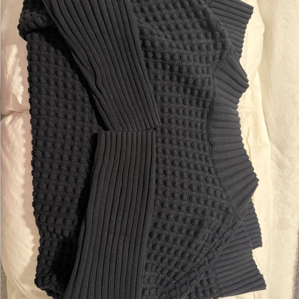 FRENCH CONNECTION Black Textured Knit Sweater
